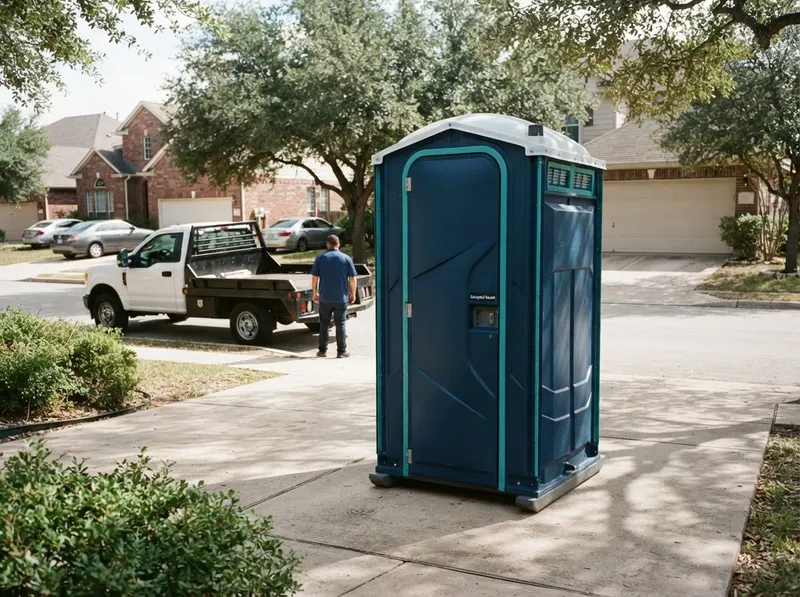 Deluxe Flushing Portable Toilet in Austin, TX