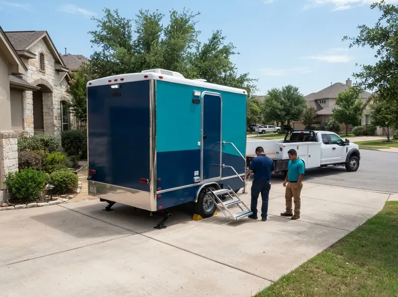 Luxury Restroom Trailer in Austin, TX