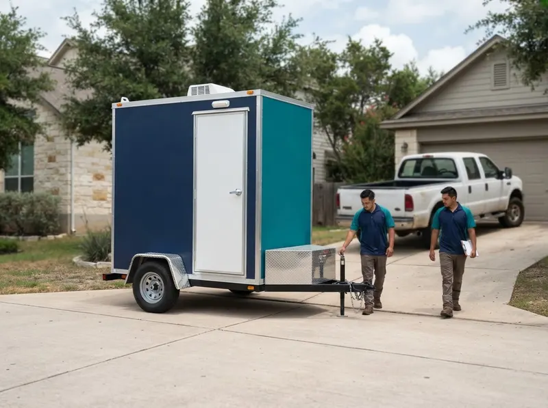 Towable Mobile Restroom Units in Austin, TX
